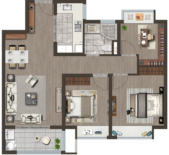 星叶瑜憬尚府户型图