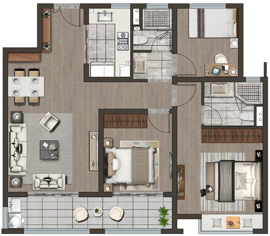 星叶瑜憬尚府户型图