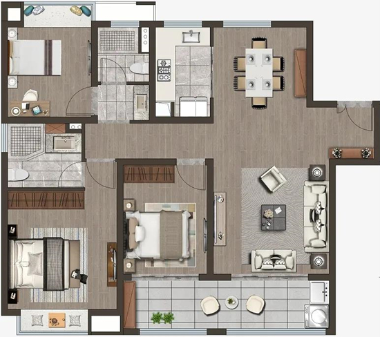 星叶瑜憬尚府户型图